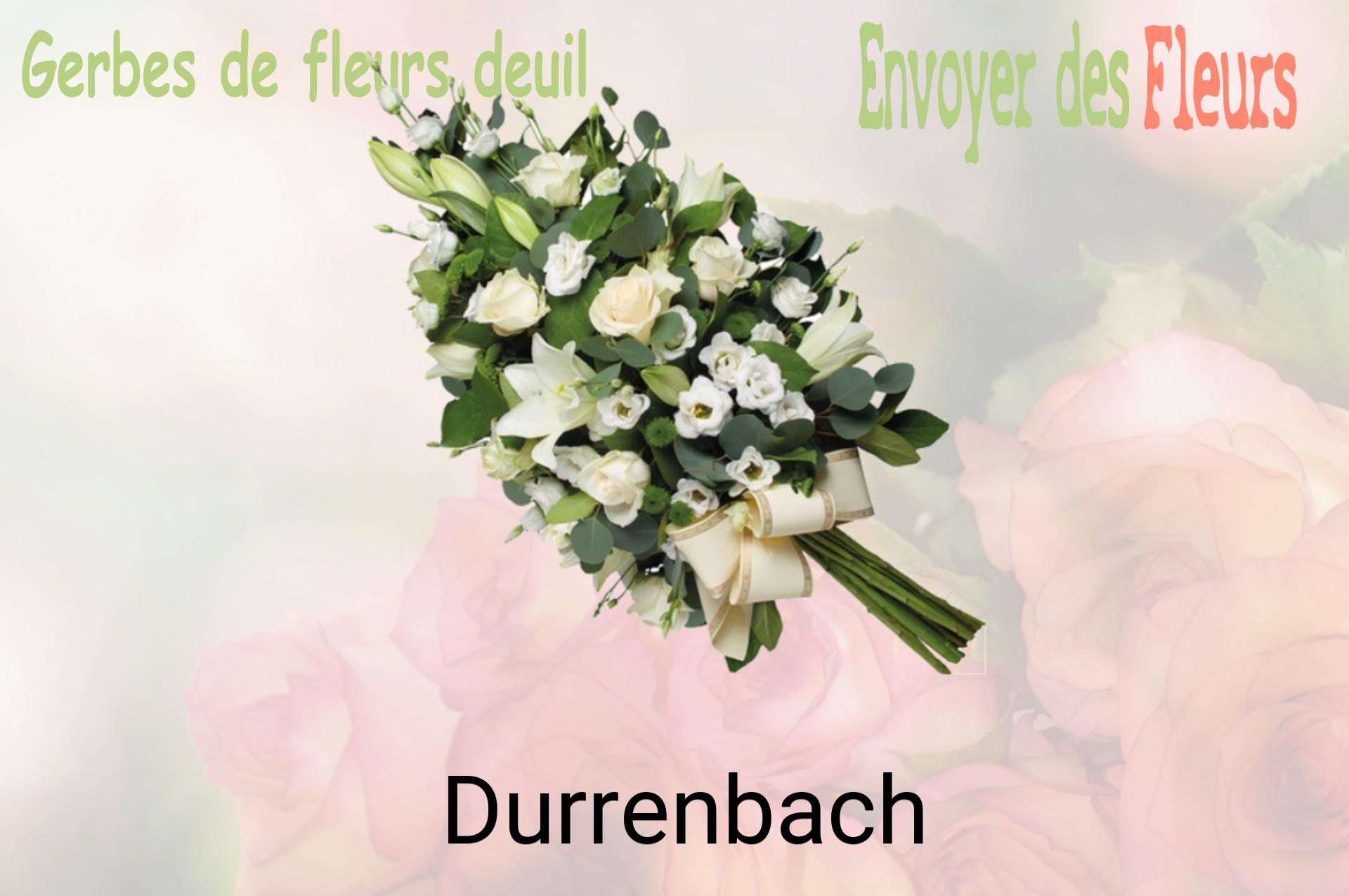 Gerbe de fleurs de deuil livrée à Durrenbach